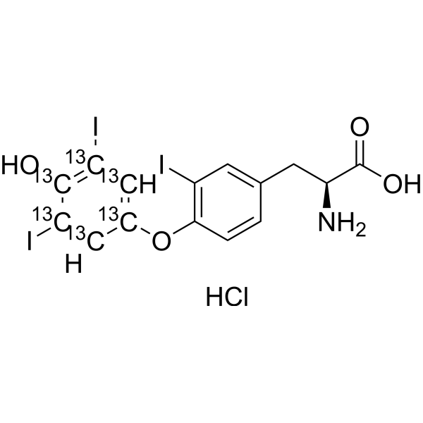 Reverse T3-13C6 hydrochloride (3′,5′,3-Triiodothyronine-13C6 (hydrochloride)) 1217676-14-6